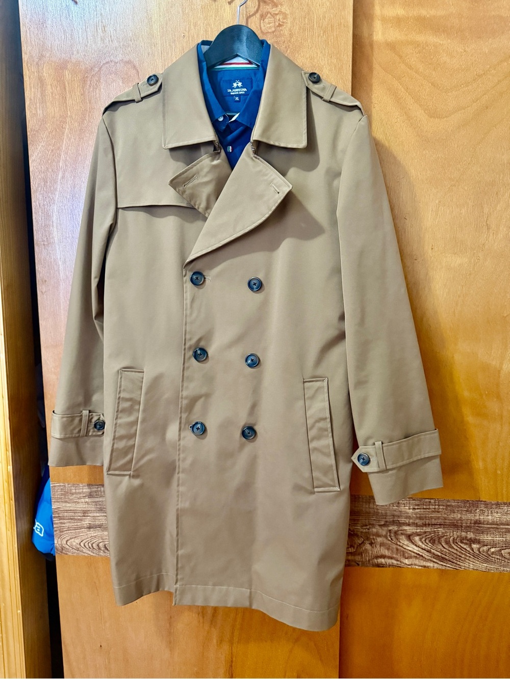 Men's Double-Breasted Trench Coat - Camel by Izod